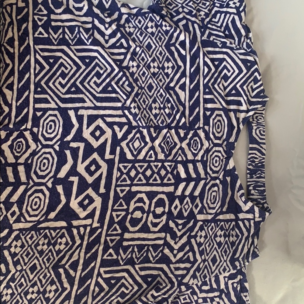 Geometric Print Blouse